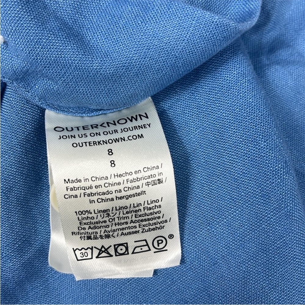 Outerknown Eclipse Pleated Linen Pants High Rise … - image 4